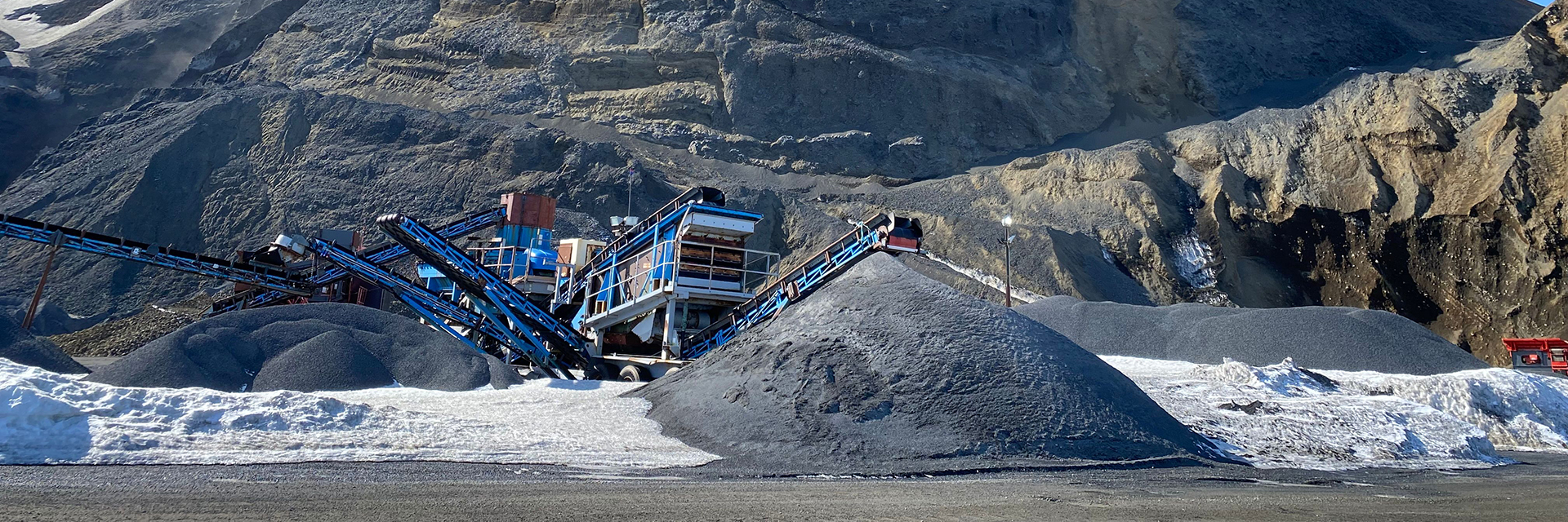 Det vulkaniska materialet (VPI) utvinns i täkter på Island.