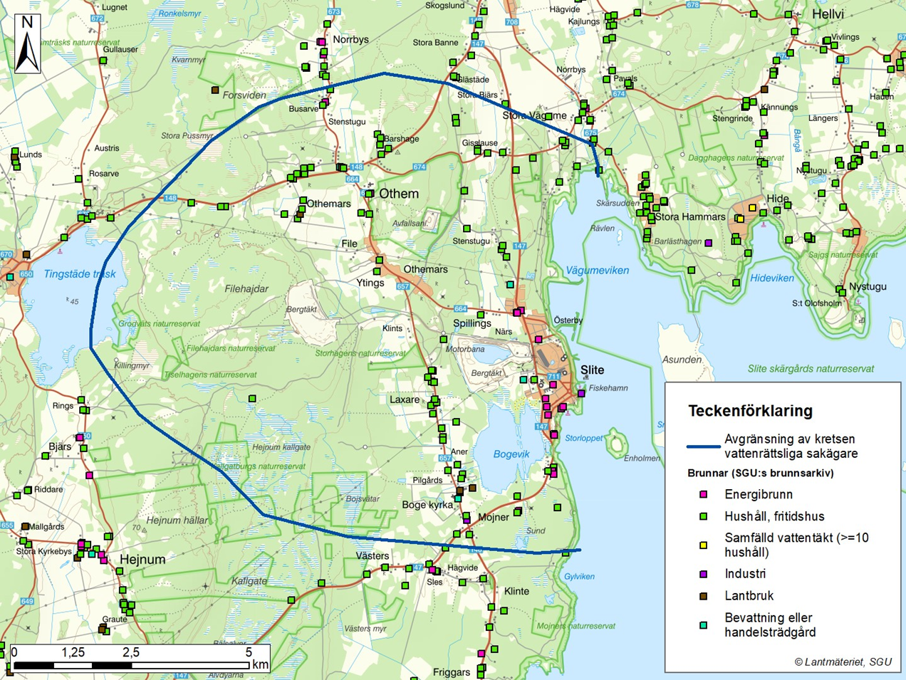 Karta Gotland Slite avgränsning sakägare